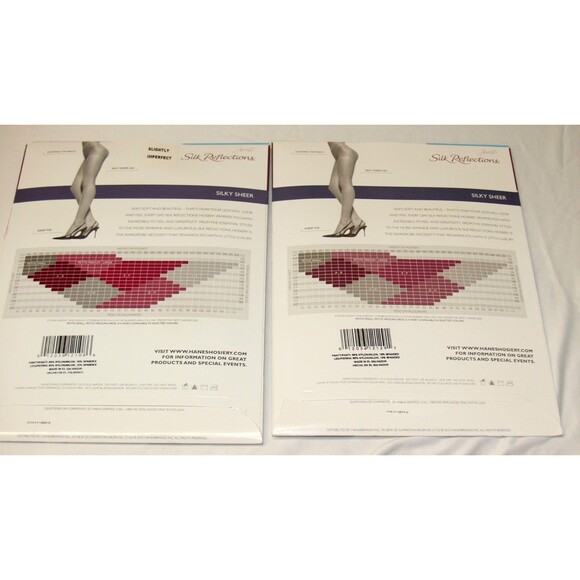 Hanes Silk Reflections Control Top Slightly Imperfect Pantyhose Sz AB Style 717 - Picture 2 of 2